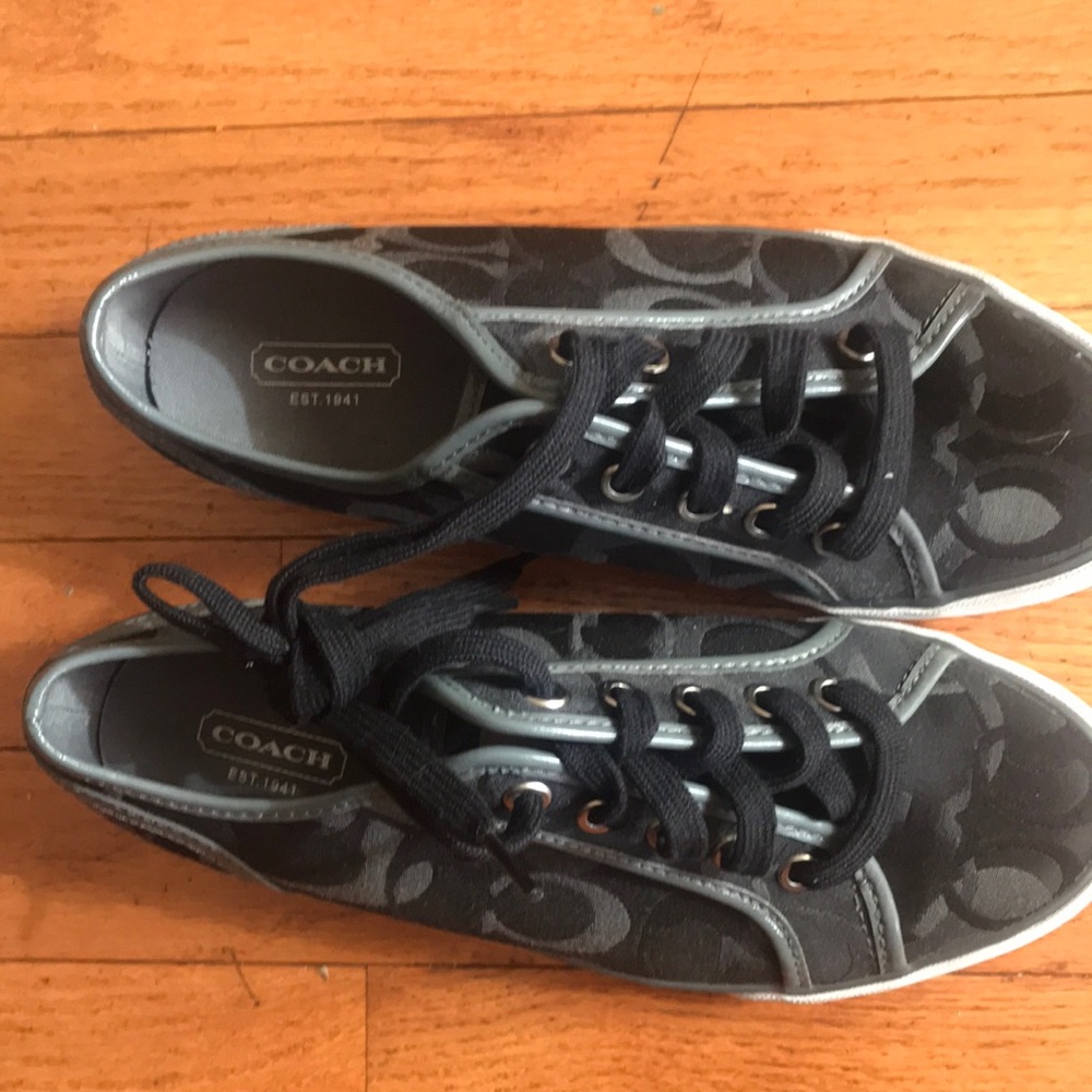 Black coach sneakers